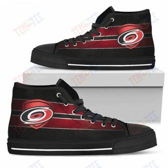 Mens Womens Carolina Hurricanes High Top Shoes The Shield Shoes | Favorety