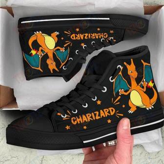 Mens Womens Charizard High Top Shoes Printable Men Sports Shoes | Favorety