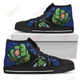 Mens Womens Chicago Cubs Hulk Punch High Top Shoes Printable | Favorety DE