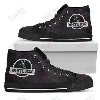 Mens Womens Chicago White Sox High Top Shoes Jurassic Parktop Quality | Favorety AU