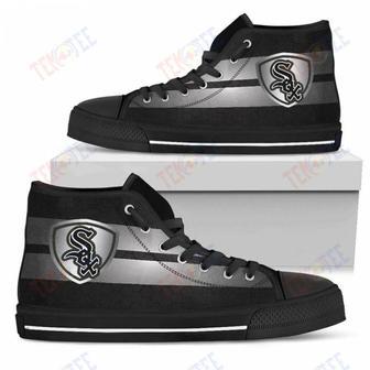 Mens Womens Chicago White Sox High Top Shoes The Shield Shoes | Favorety