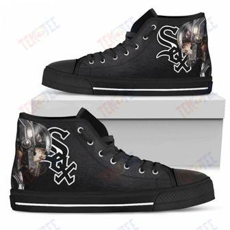 Mens Womens Chicago White Sox High Top Shoes Thor Head Beside Shoes | Favorety DE