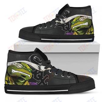 Mens Womens Chicago White Sox Turtle Ninja High Top Shoes Printable | Favorety