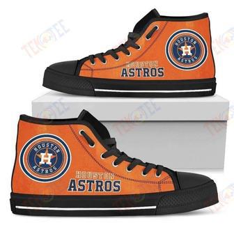 Mens Womens Circle Logo Houston Astros High Top Shoes | Favorety AU