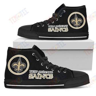 Mens Womens Circle Logo New Orleans Saints High Top Shoes | Favorety UK