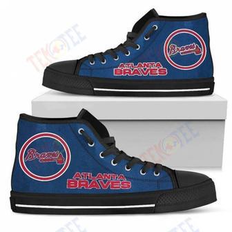 Mens Womens Circle Logoatlanta Braves High Top Shoes | Favorety UK