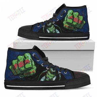 Mens Womens Cleveland Indians Hulk Punch High Top Shoes Printable | Favorety