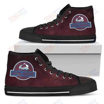 Mens Womens Colorado Avalanche High Top Shoes Jurassic Parktop Quality | Favorety AU