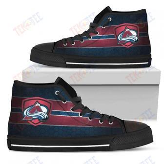 Mens Womens Colorado Avalanche High Top Shoes The Shield Shoes | Favorety DE