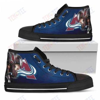 Mens Womens Colorado Avalanche High Top Shoes Thor Head Beside Shoes | Favorety UK