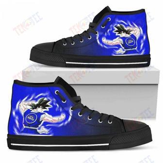 Mens Womens Colorado Rockies Goku Saiyan Power High Top Shoes Printable | Favorety