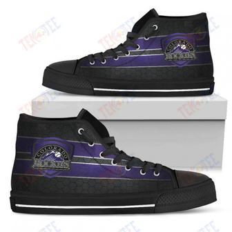 Mens Womens Colorado Rockies High Top Shoes The Shield Shoes | Favorety DE