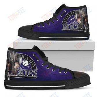 Mens Womens Colorado Rockies High Top Shoes Thor Head Beside Shoes | Favorety AU