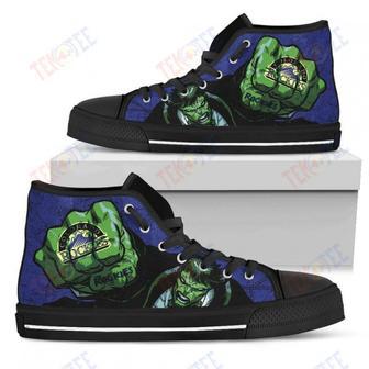 Mens Womens Colorado Rockies Hulk Punch High Top Shoes Printable | Favorety AU