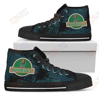 Mens Womens Cute Jurassic Park Marshall Thundering Herd High Top Shoes | Favorety UK