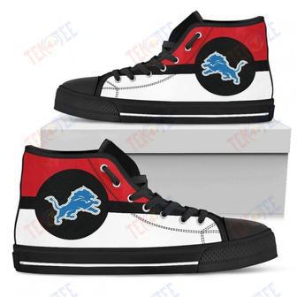 Mens Womens Detroit Lions High Top Shoes Bright Colours Open Sections Great | Favorety DE