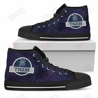 Mens Womens Detroit Tigers High Top Shoes Jurassic Parktop Quality | Favorety AU