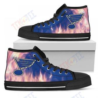 Mens Womens Fighting Like Fire St Louis Blues High Top Shoes | Favorety UK