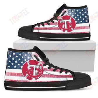 Mens Womens Flag Rugby Minnesota Twins High Top Shoes | Favorety DE