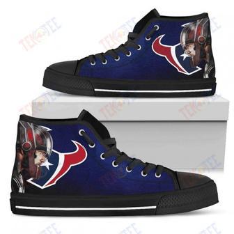 Mens Womens Houston Texans High Top Shoes Thor Head Beside Shoes | Favorety CA