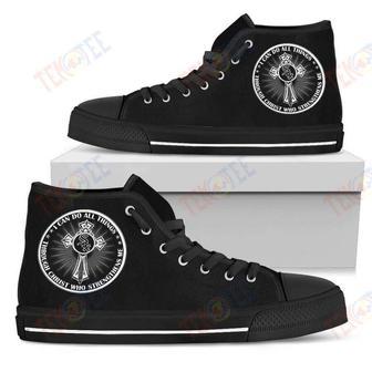 Mens Womens I Can Do All Things Through Christ Who Strengthens Me Chicago White Sox High Top Shoes | Favorety AU