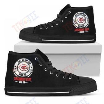 Mens Womens I Will Not Keep Calm Amazing Sporty Cincinnati Reds High Top Shoes | Favorety CA