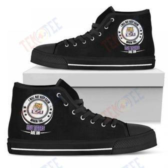 Mens Womens I Will Not Keep Calm Amazing Sporty Lsu Tigers High Top Shoes | Favorety AU