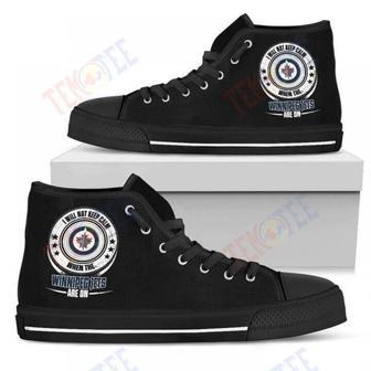 Mens Womens I Will Not Keep Calm Amazing Sporty Winnipeg Jets High Top Shoes | Favorety CA