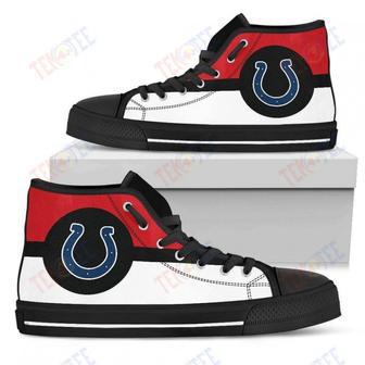 Mens Womens Indianapolis Colts High Top Shoes Bright Colours Open Sections Great | Favorety UK