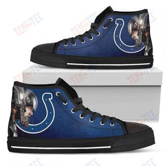 Mens Womens Indianapolis Colts High Top Shoes Thor Head Beside Shoes | Favorety DE