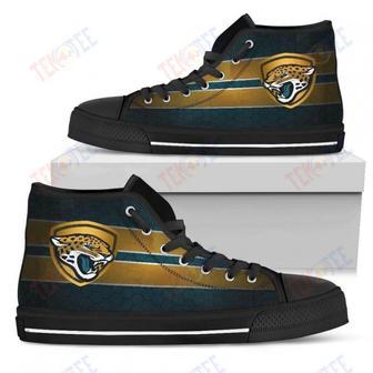 Mens Womens Jacksonville Jaguars High Top Shoes The Shield Shoes | Favorety CA