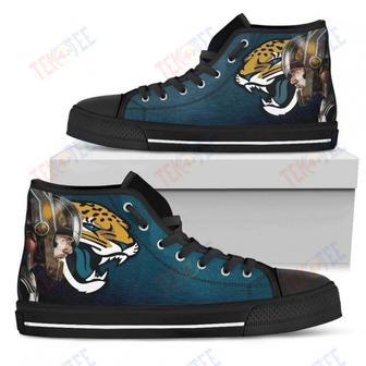 Mens Womens Jacksonville Jaguars High Top Shoesthor Head Beside Shoes | Favorety CA