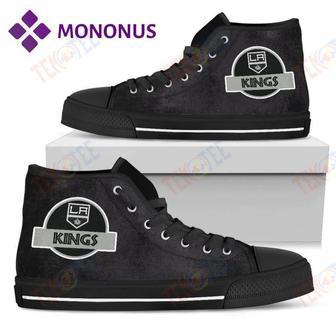 Mens Womens Jurassic Park Los Angeles Kings High Top Shoes Black | Favorety DE