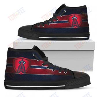Mens Womens Los Angeles Angels High Top Shoes The Shield Shoes | Favorety