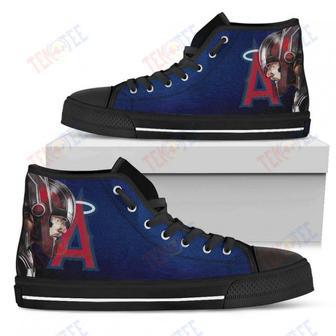 Mens Womens Los Angeles Angels High Top Shoes Thor Head Beside Shoes | Favorety AU