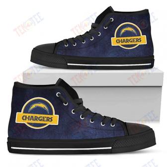 Mens Womens Los Angeles Chargers High Top Shoes Jurassic Parktop Quality | Favorety UK