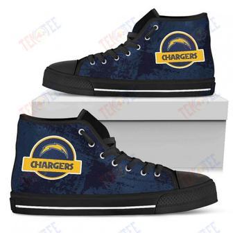 Mens Womens Los Angeles Chargers High Top Shoes Jurassic Parktop Quality | Favorety DE