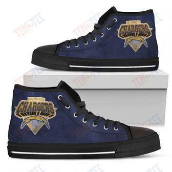 Mens Womens Los Angeles Chargers High Top Shoes Simple Logoshoes | Favorety DE