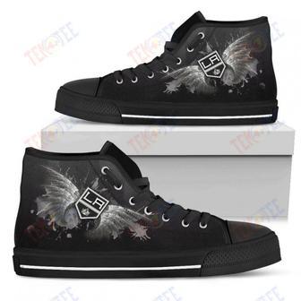 Mens Womens Los Angeles Kings High Top Shoes Angel Wings Printable | Favorety UK