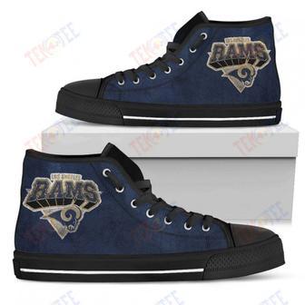 Mens Womens Los Angeles Rams High Top Shoes Simple | Favorety CA