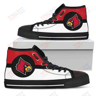 Mens Womens Louisville Cardinals High Top Shoes Bright Colours Open Sections Great | Favorety