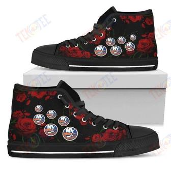Mens Womens Lovely Rose Thorn Incredible New York Islanders High Top Shoes | Favorety UK