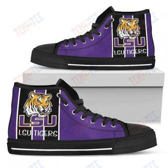 Mens Womens Lsu Tigers High Top Shoes Steaky Trending Fashion Sporty Shoes | Favorety