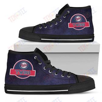 Mens Womens Minnesota Twins High Top Shoes Jurassic Parktop Quality | Favorety