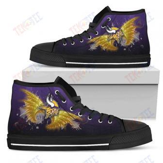 Mens Womens Minnesota Vikings High Top Shoes Angel Wingstop Quality | Favorety UK