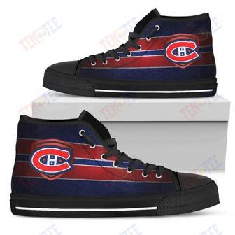 Mens Womens Montreal Canadiens High Top Shoes The Shield Shoes | Favorety