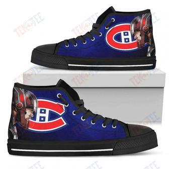 Mens Womens Montreal Canadiens High Top Shoes Thor Head Beside Shoes | Favorety AU