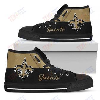 Mens Womens New Orleans Saints High Top Shoes Divided Colours Stunning | Favorety UK