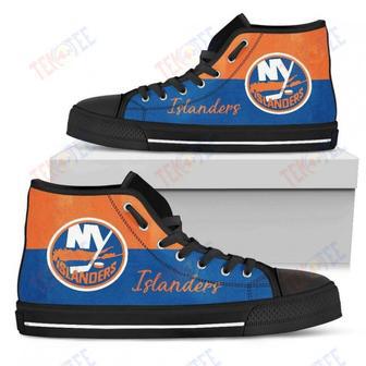 Mens Womens New York Islanders High Top Shoes Divided Colours Stunning | Favorety