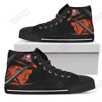 Mens Womens New York Islanders Nightmare Freddy Colorful High Top Shoes | Favorety